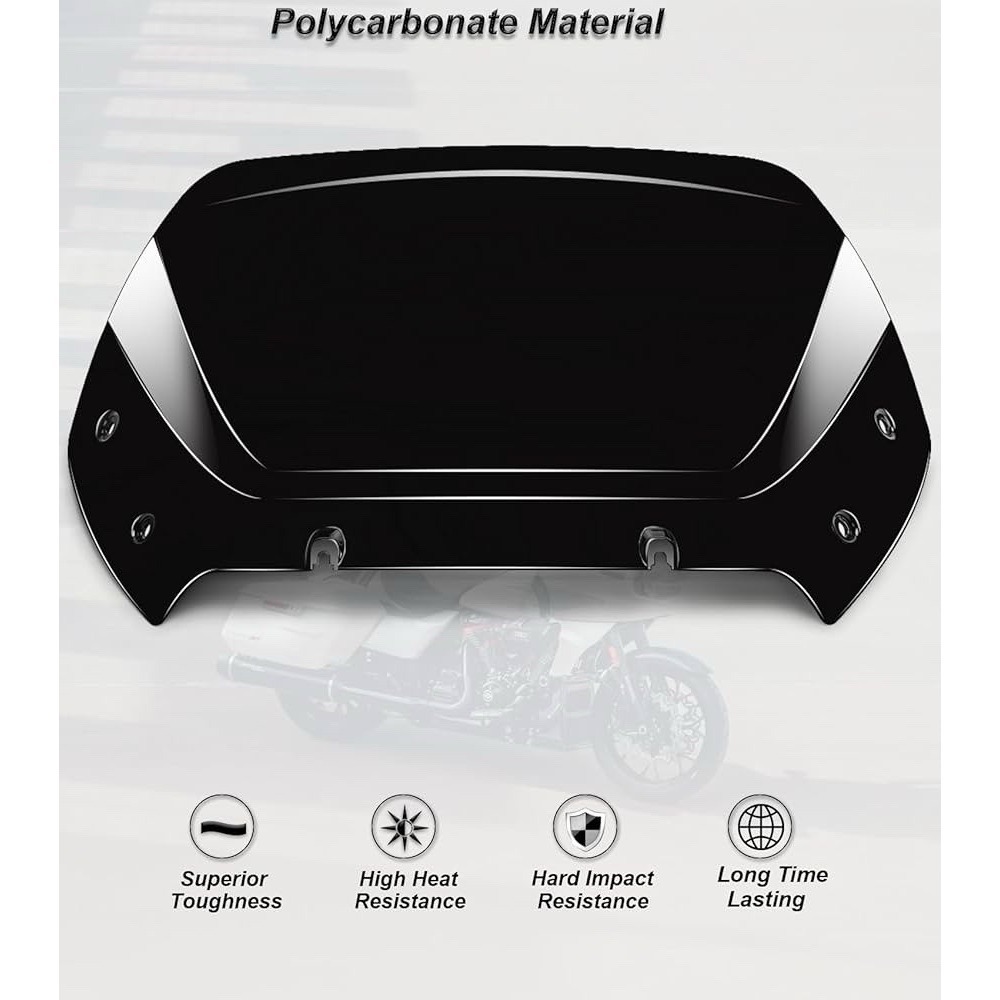 Wave 10" Dark Tinted Windshield for Harley Road Glide CVO FLTRXSE 2023-2024